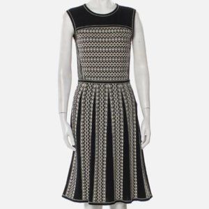 Tori Burch Striped Knit A-line Dress Women's Size M